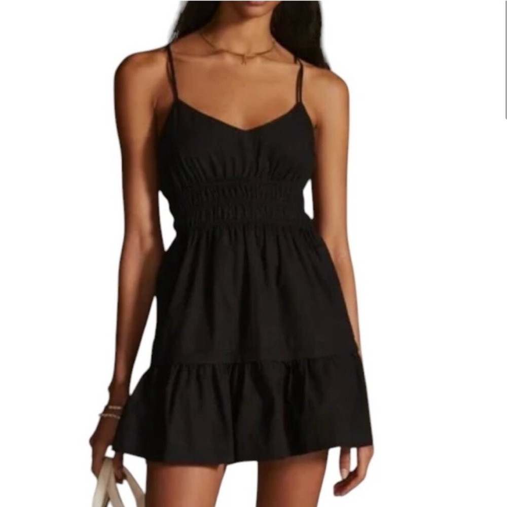 Anthropologie Black Mini Dress